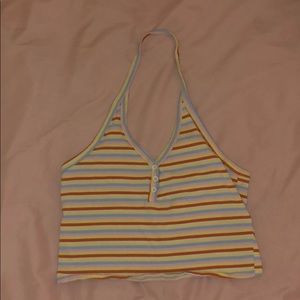 around the neck crop top